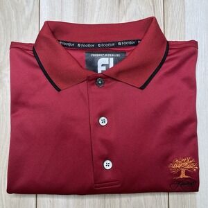 Footjoy KIAWAH ISLAND OCEAN COURSE ProDry Superlite Polo Shirt Mens Medium Red